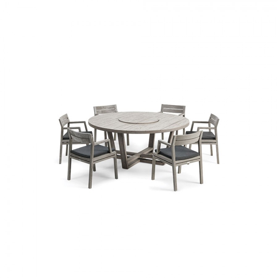 Masa Ethimo pentru dining din colectia Costes, rotunda, 175 cm